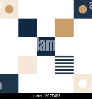 Vektor Pixel Art Multiplikation Zeichen. Bunte Marke bestehen aus Modulen aus Streifen, Quadraten und Punkten auf weißem Hintergrund. Geometrisches Alphabet für Poste Stock Vektor