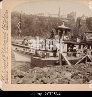 Maid of the Mist', Nymph of the Mighty Cataract, Niagara Falls, USA, Underwood & Underwood, 1895, New York (Bundesstaat), Niagara Falls (N.Y. und Ont.), Niagara Falls Stockfoto