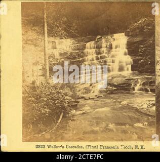 Walker's Cascades, (First) Franconia Notch, N.H., Bierstadt Brothers, Canyons, Wasserfälle, New Hampshire, White Mountains (N.H. und ich Stockfoto