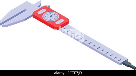 Centimetersymbol, isometrischer Stil Stock Vektor