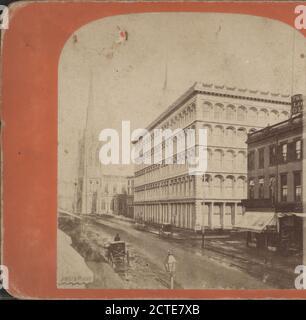 A.T. Stewart's Store und Grace Church. -- New York City., 1870, New York (Staat), New York (N.Y.), Manhattan (New York, N.Y.), New York Stockfoto