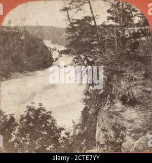 Stromschnellen und Whirlpool, Barnum, Deloss, New York (Bundesstaat), Niagara Falls (N.Y. und ONT Stockfoto