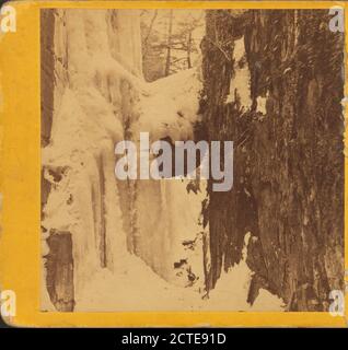 Flume, Franconia Notch., Kilburn Brothers, Canyons, New Hampshire Stockfoto