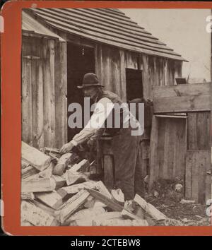 Armer Old Tramp“ oder „Business before Pleasure.“, Morehouse, M. A., Fuelwood, Yards, New York (Bundesstaat Stockfoto