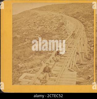 Gleiten Sie hinunter Jacob's Ladder., Kilburn Brothers, New Hampshire, Washington, Mount (N.H Stockfoto