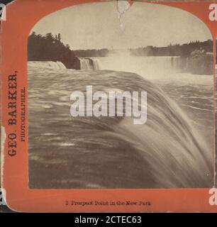 Prospect Point im New Park., Barker, George (1844-1894), New York (Bundesstaat), Niagara Falls (N.Y. und Ont.), Ontario Stockfoto
