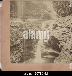 Rainbow Falls, Watkins Glen, New York, USA, Kilburn, B. W. (Benjamin West) (1827-1909), New York (Bundesstaat), Watkins Glen (N.Y Stockfoto