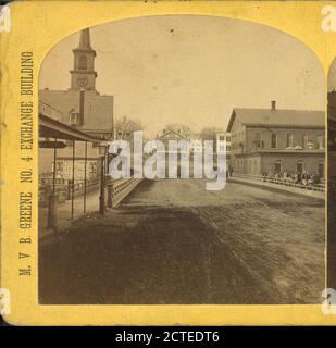 Main Street, Blick nach Norden., Greene, M. V. B., Straßen, Gebäude, New Hampshire, Nashua (N.H. Stockfoto