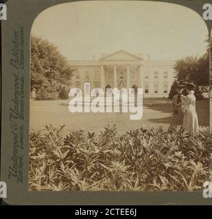 Das Weiße Haus, die historische Residenz des Staatschefs, North Front, Washington, D.C., Underwood & Underwood, White House (Washington, D.C.), 1903, Washington (D.C.) Stockfoto