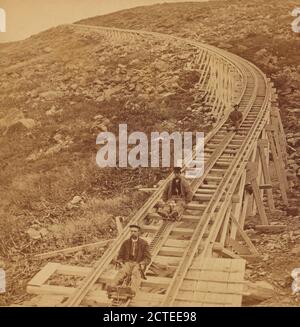 Gleiten Sie hinunter Jacob's Ladder., Kilburn Brothers, New Hampshire, Washington, Mount (N.H Stockfoto