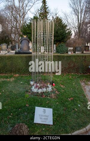 Grab von Hedy Lamarr, geb. Hedwig Eva Maria Kiesler (9. November 1914[a] – 19. Januar 2000), Wiener Zentralfriedhof, Wien, Österreich Stockfoto