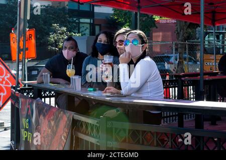 März für Gerechtigkeit, am 19. September 2020. Anti-Rassismus-Protest in Washington, DC, USA Stockfoto