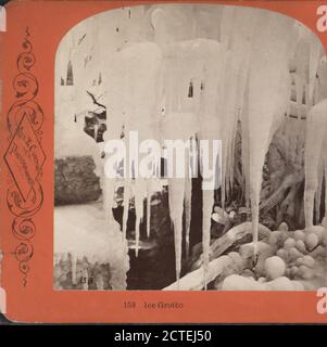 Eisgrotte., Curtis, George E. (d. 1910), New York (Bundesstaat), Niagara Falls (N.Y. und ONT Stockfoto