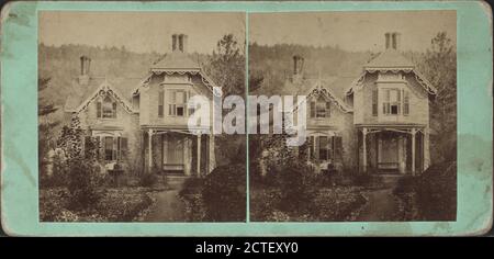 Residenz der Töchter von J. Fenimore Cooper., Smith, Washington G. (1828-1893), New York (Staat), Cooperstown (N.Y.), Otsego Lake (N.Y.) Stockfoto