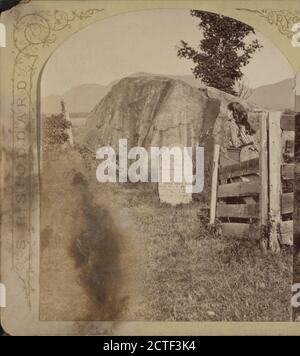 John Brown's Grave, North Elba., Stoddard, Seneca Ray (1844-1917), Brown, John, 1800-1859, Tomb, New York (State), North Elba (N.Y. : Stadt Stockfoto