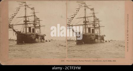 Chicago, Naval Parade, Centennial. 28. April 1889., 1889, New York (Bundesstaat), New York (N.Y Stockfoto