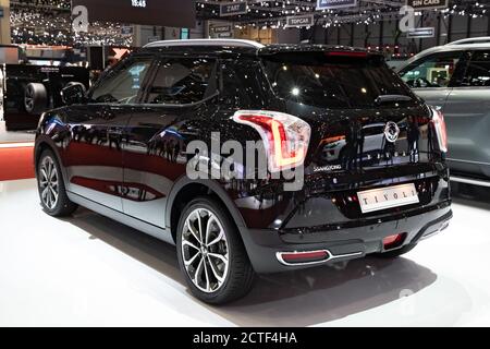 Ssangyong Tivoli auf dem 89. Genfer Autosalon. Genf, Schweiz - 5. März 2019. Stockfoto