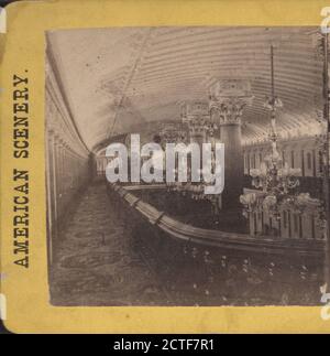 Innenansicht eines Dampfschiffes., New York (Staat), New York (N.Y Stockfoto