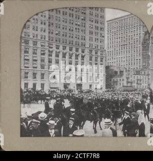 Der Broadway-Kader, New Yorks berittene Polizei., New York (Staat), New York (N.Y.), Broadway (New York, N.Y Stockfoto