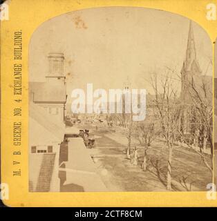 Main Street, Blick nach Norden., Greene, M. V. B., Streets, New Hampshire, Nashua (N.H. Stockfoto