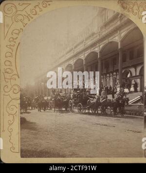 Nach Hause, Busse am Lake George., New York (Staat), George, Lake (N.Y. : See Stockfoto