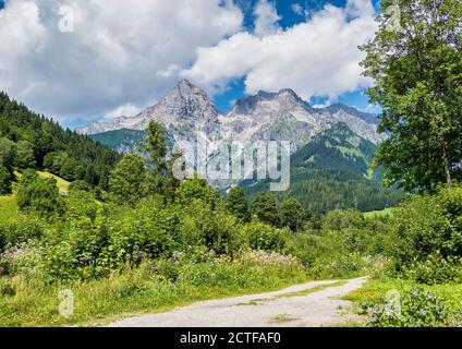 Berge bei Hinterthal und Maria Alm am Steinerne Meer in Österreich, Europa Stockfoto