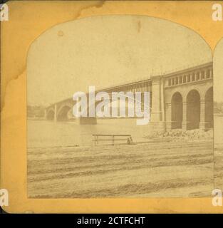 Die Brücke von East St. Louis, South Side., 1875, Bridges, Missouri, Mississippi River, Saint Louis (Mo.), Saint-Louis, EADS Bridge (Saint Louis, Mo Stockfoto