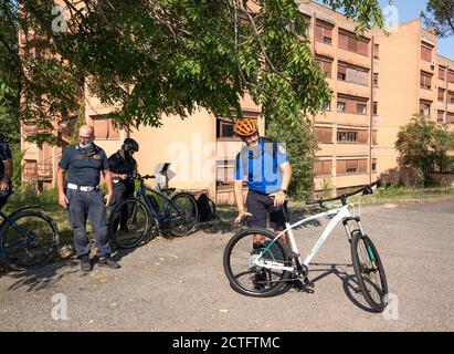 REPARTO TIBER VIGILI URBANI, CORSO E DIPLOMI Stockfoto