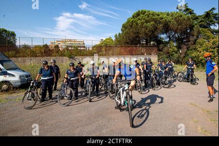 REPARTO TIBER VIGILI URBANI, CORSO E DIPLOMI Stockfoto