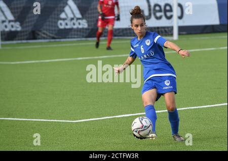 Nicole Micciarelli (San Marino Akademie) während Juventus vs San Marino Akademie, Italienische Fußball Serie A Frauen Meisterschaft, Turin, Italien, 06 September 2020 Stockfoto