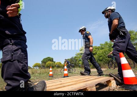 REPARTO TIBER VIGILI URBANI, CORSO E DIPLOMI Stockfoto
