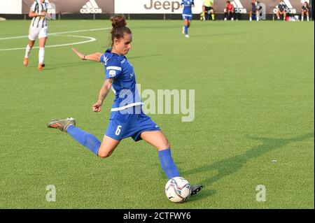 Turin, Italien. September 2020. Turin, Italien, 06 Sep 2020, Nicole Micciarelli (San Marino Akademie) während Juventus vs San Marino Akademie - Italienische Fußball Serie A Frauen Meisterschaft - Credit: LM/Danilo Vigo Credit: Danilo Vigo/LPS/ZUMA Wire/Alamy Live News Stockfoto