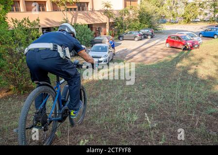 REPARTO TIBER VIGILI URBANI, CORSO E DIPLOMI Stockfoto