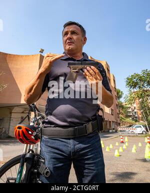 REPARTO TIBER VIGILI URBANI, CORSO E DIPLOMI Stockfoto