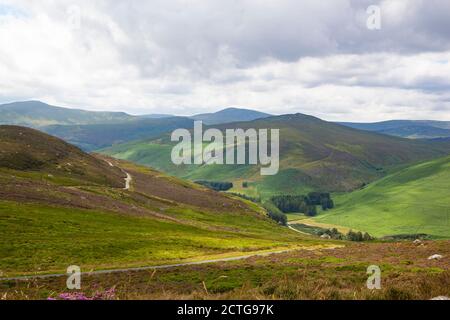 Eine schöne Aussicht auf die Berge in Wicklow Mountains National Park in Irland Stockfoto