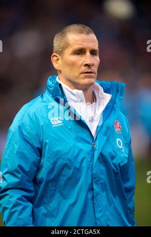 STUART LANCASTER SCHOTTLAND GEGEN ENGLAND - SECHS NATIONEN MEISTERSCHAFT MURRAYFIELD BILD : © MARK PAIN / ALAMY Stockfoto