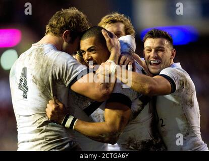 LUTHER BURRELL. SCHOTTLAND gegen ENGLAND SECHS NATIONEN - MURRAYFIELD Bildquelle :© Mark Pain / ALAMY Stockfoto