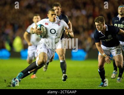 LUTHER BURRELL SCHOTTLAND gegen ENGLAND SECHS NATIONEN MEISTERSCHAFT - MURRAYFIELD Copyright Bild : Mark Pain / Alamy Stockfoto