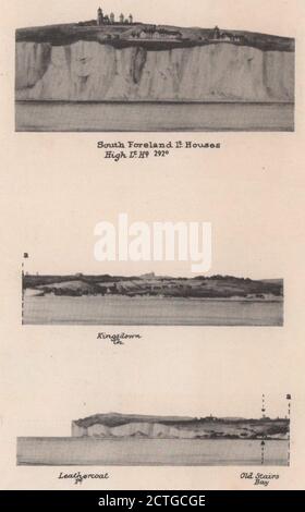 South Foreland Kingsdown Ledermantel Point. Kent-Küstenprofil. ADMIRALTY 1943 Stockfoto