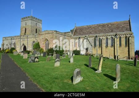 St. Aidan's Kirche, Bamburgh, Northumberland Stockfoto