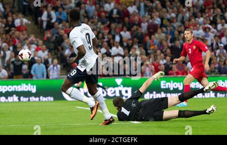 WELBECK ERZIELT SEIN ZWEITES TOR ENGLAND GEGEN MOLDAWIEN BILDNACHWEIS : © MARK PAIN / ALAMY STOCK PHOTO Stockfoto