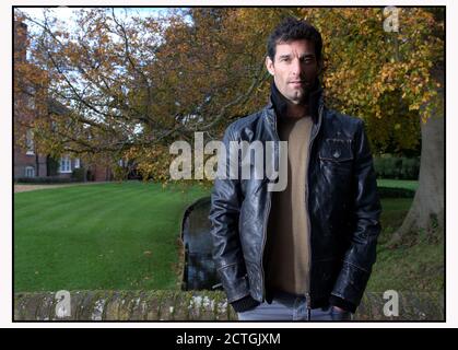 EX-FORMEL-1-RED BULL-FAHRER MARK WEBBER BEI SEINEM HERTFORDSHIRE ZUHAUSE. BILDNACHWEIS : © MARK PAIN / ALAMY STOCK IMAGE Stockfoto