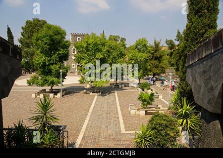 Israel, See von Galiläa, Kapernaum allgemeine Ansicht Stockfoto