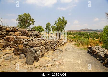 Israel, See von Galiläa, die Ruinen des Fischerdorfes von Kapernaum Stockfoto