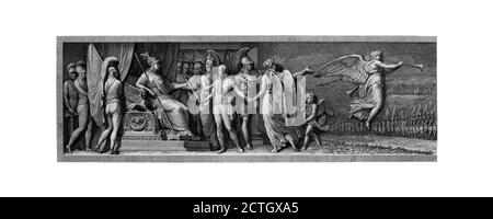 Andrea Appiani 1754-1817. Die Glorie Napoleons; 1860-1863 Radierung. Stockfoto