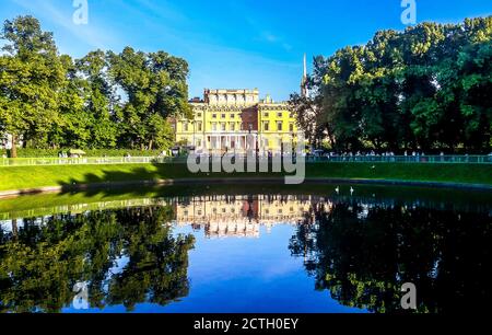 Die Mikhailovsky (St. Michael's) Burg auch bekannt als Engineer Castle, St.Petersburg, Russland Stockfoto