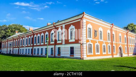 Das Haus des Kommandanten in der Peter und Paul Festung, Sankt Petersburg, Russland Stockfoto