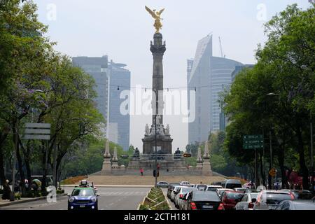 Mexiko-Stadt - der Engel der Unabhängigkeit - El Angel De la Independencia Stockfoto