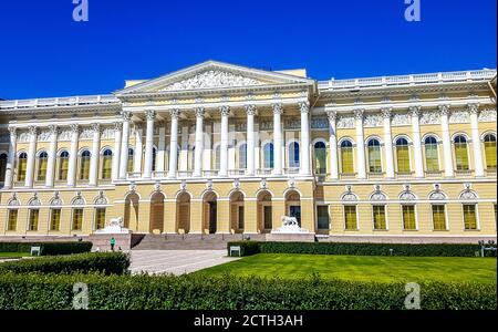 Der Michailowski Palast. Das Staatliche Russische Museum. St. Petersburg, Russland Stockfoto