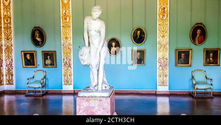 Das Innere des Michailowski Palastes (das Staatliche Russische Museum) in St. Petersburg, Russland Stockfoto